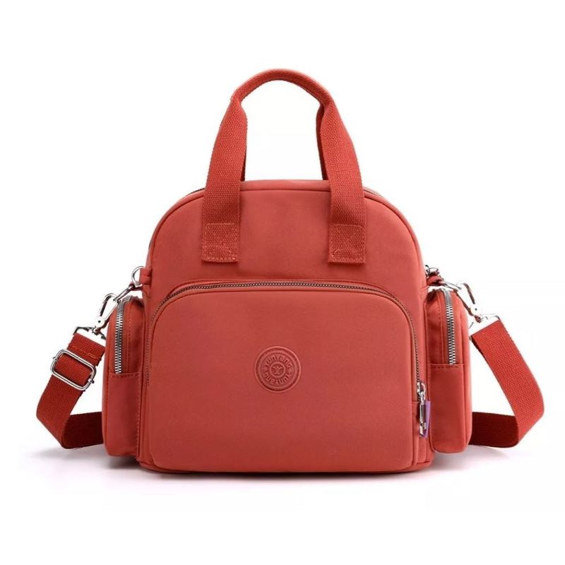 GENERICO - Mochila Bolso Mujer Nylon Multifuncional Con Usb P Viaje