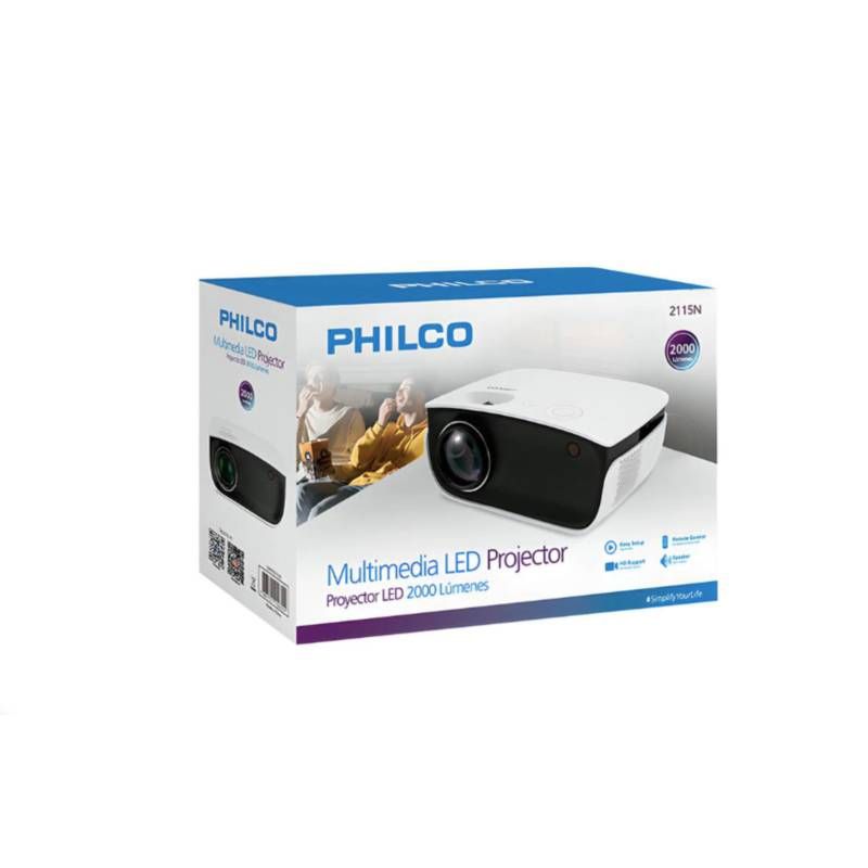 PHILCO - Proyector Led Philco 2115N 2000 Lumenes Grey