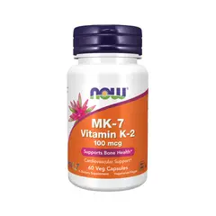 NOW - MK-7 Vitamin K-2 100 mcg 60 caps - Foods