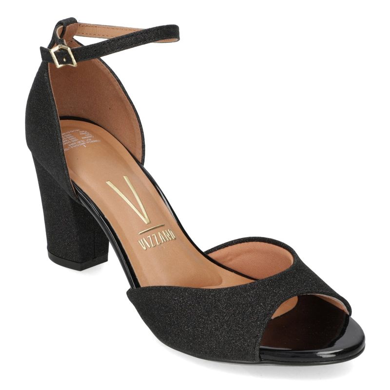 VIZZANO - Sandalia Taco Cuadrado Vizzano Textil Glitter Negro