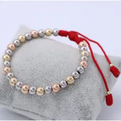 GENERICO - Pulsera 3 Tonos en oro laminado de 18k