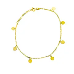 ANDREA COGGIOLA JOYAS - Tobillera Corazón Enchapado Oro 18K