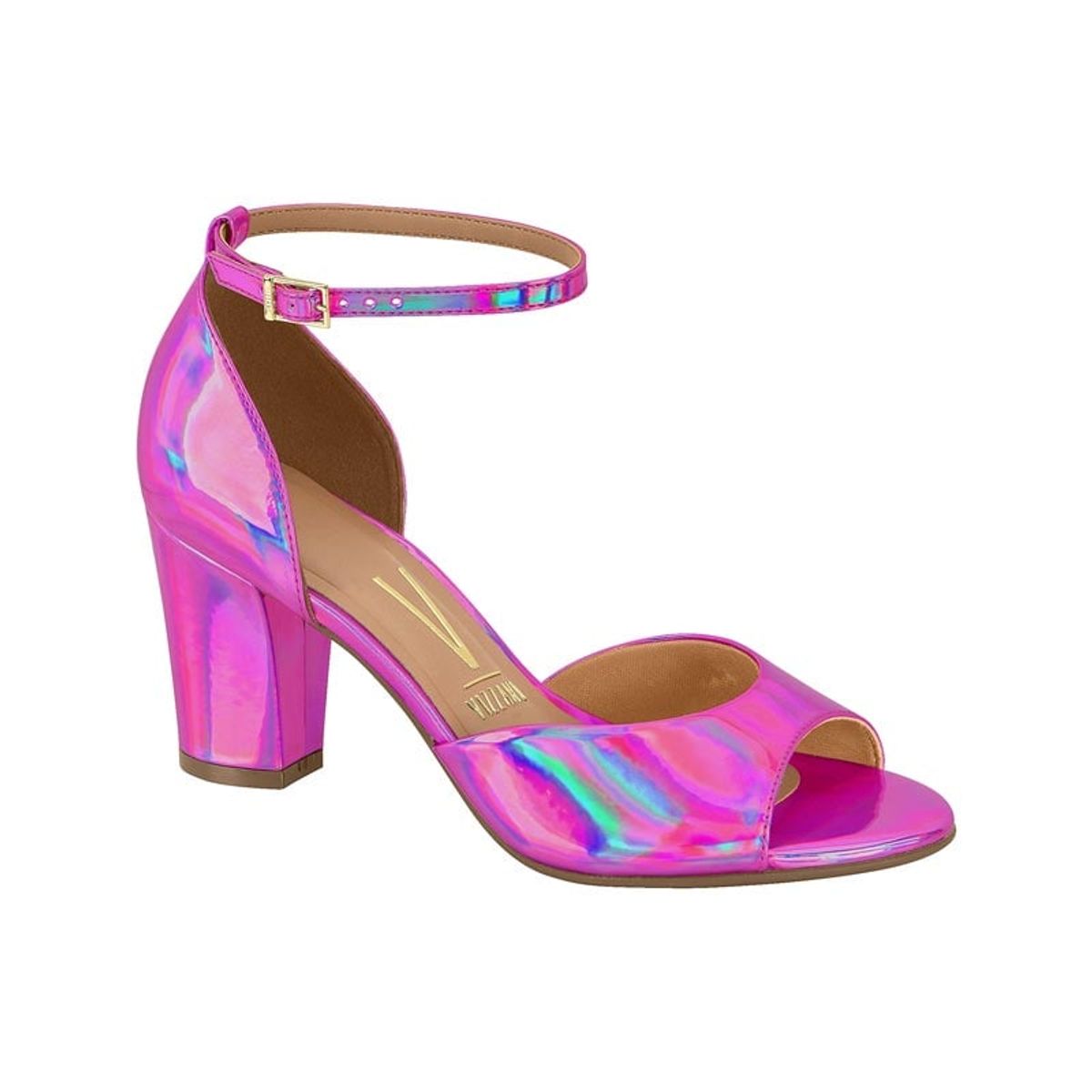 VIZZANO - Sandalia Taco Vizzano Holográfico Púrpura