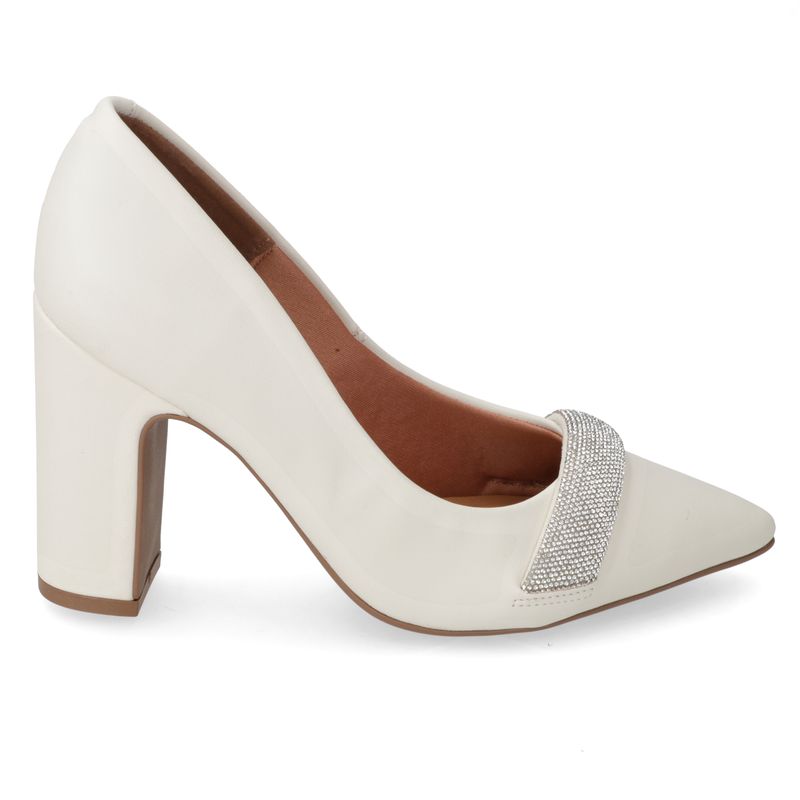 VIZZANO - Zapato Mujer Taco Cuadrado Blanco Vizzano