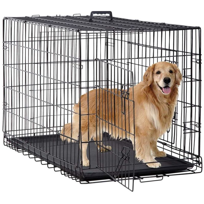 LERNEN - Canil Para Perros Desarmable 2 Puertas - Jaula Max 50 Kg