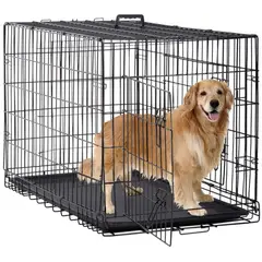 LERNEN - Canil Para Perros Desarmable 2 Puertas - Jaula Max 50 Kg