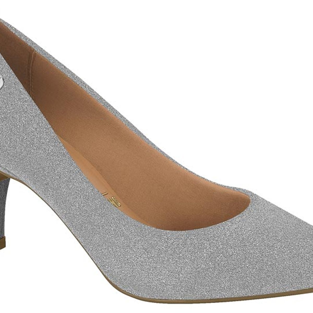 VIZZANO - Zapato Mujer Taco Aguja Stiletto Glitter Plateado
