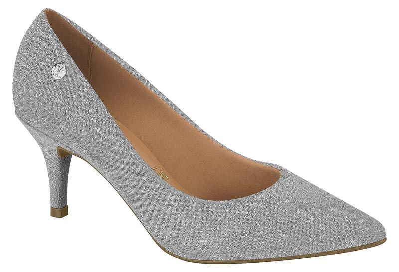 Stiletto Taco Aguja Plateado Mujer