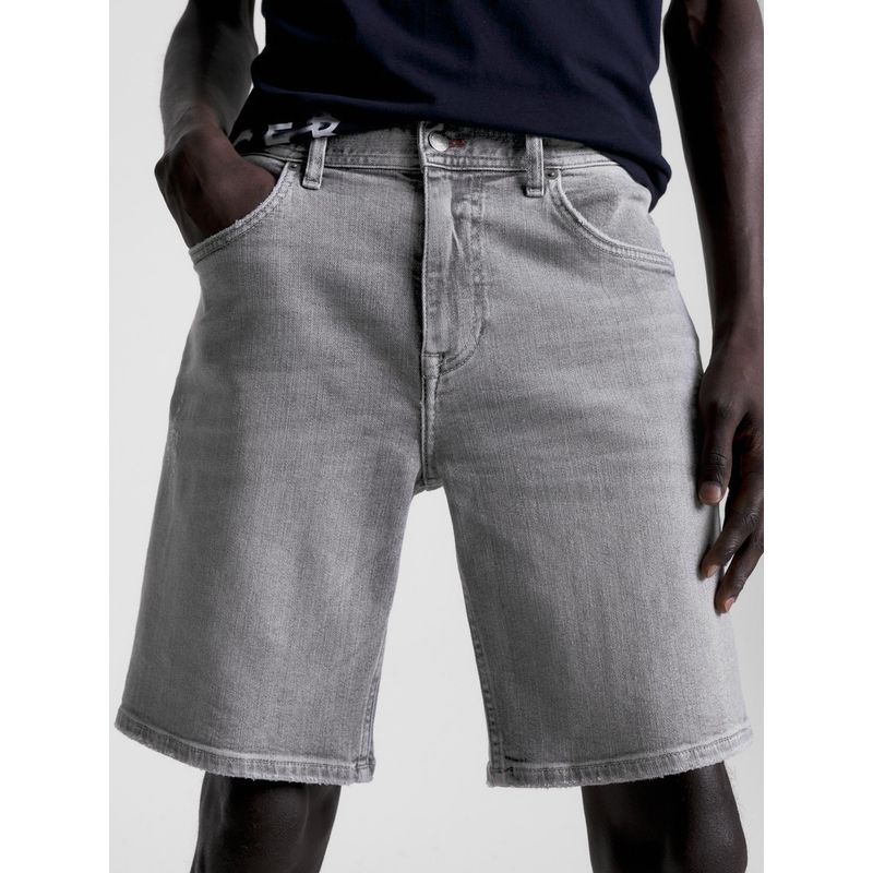 TOMMY HILFIGER - Shorts Denim Brooklyn Desteñido Gris Tommy Hilfiger