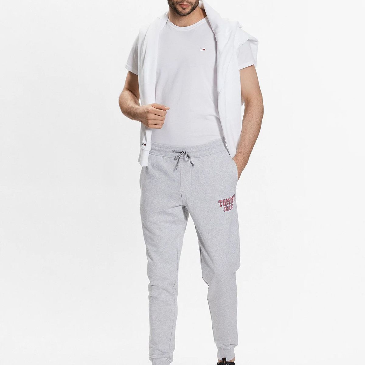 TOMMY HILFIGER - Joggers Graphic Slim Fit Gris Tommy Jeans