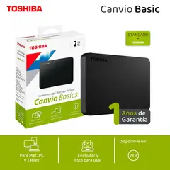 TOSHIBA - Disco Duro Externo 4tb Canvio Basics HDTB540XK3CA