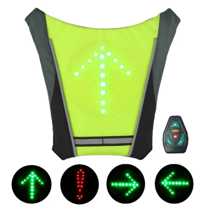 GEN - CHALECO REFLECTANTE CON SENALIZADOR LUZ LED