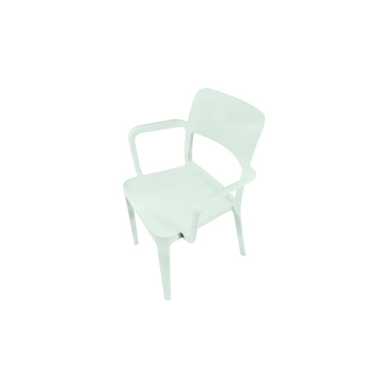 DVP - Silla Plástica Minimal con Apoya Brazos Menta DVP