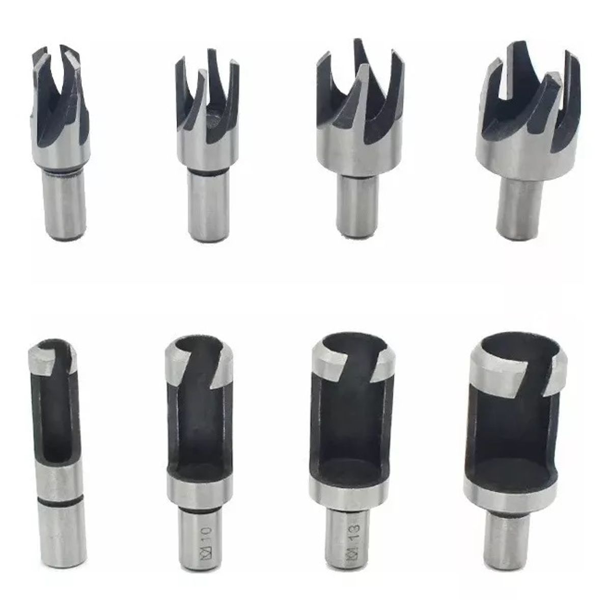 GENERICO - Broca Espiga Tarugo Tapa Tornillo Y Cónicas Corcho 8pcs