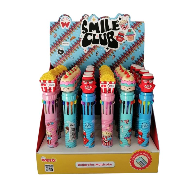 GENERICO - Lápiz Pasta Multicolor Smile Club