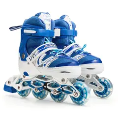 GENERICO - Patines lineales ajustables con luz talla S de la 29 a la 33
