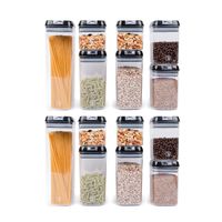 Pack 14 Contenedores Herméticos Plástico Negro