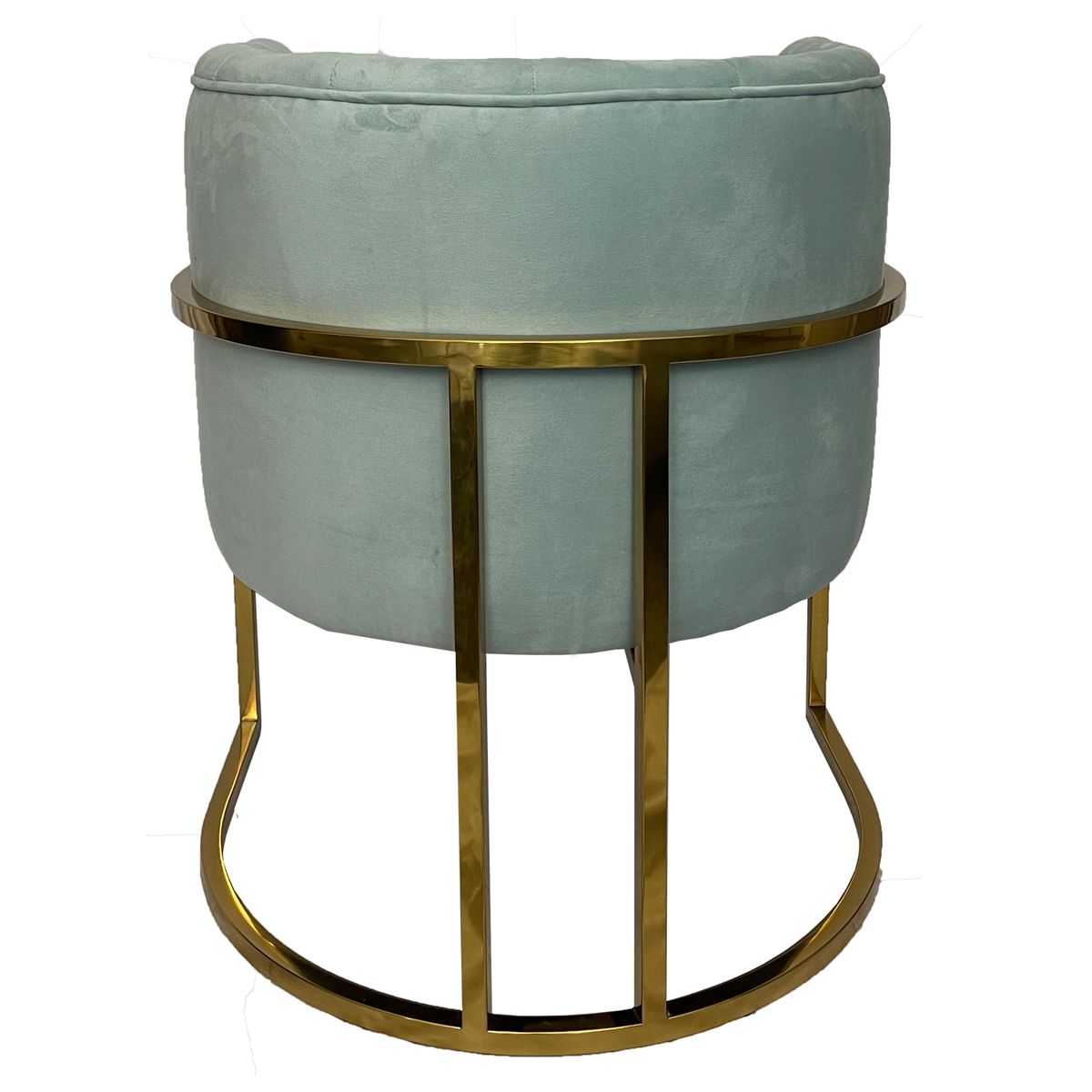 WALTHER - Poltrona Gisel Dore felpa verde agua