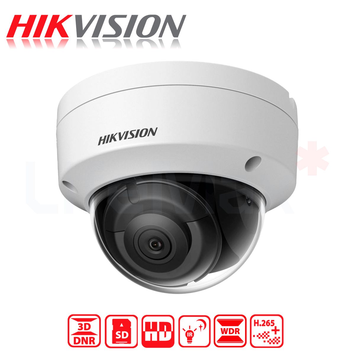 HIKVISION - Camara IP Domo Exir Hikvision HD 2MP MicroSD 256GB IP67 IK10