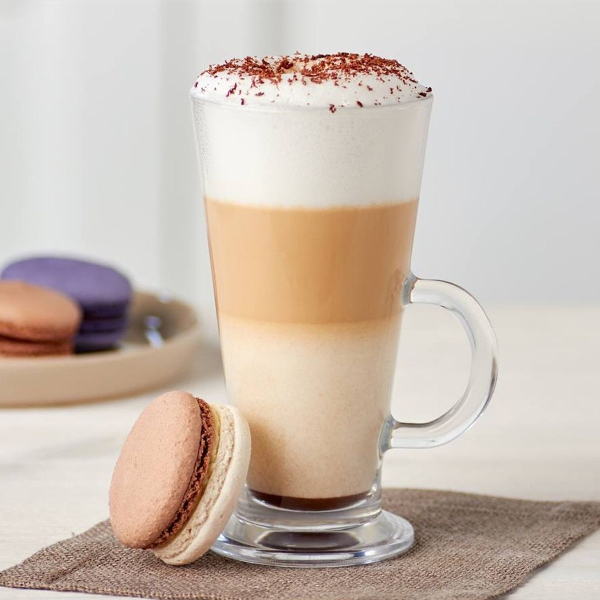 PASABAHCE - Set De 6 Taza De Vidrio 360 Cc. Linea Columbian PASABAHCE