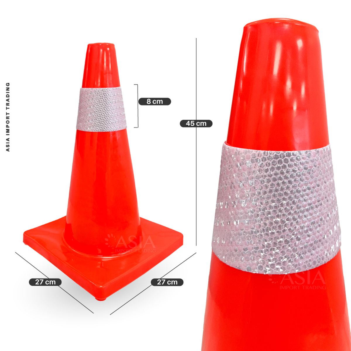 HOME&DESIGN - Cono Reflectante de 45 cm