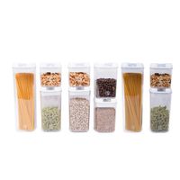 Pack 10 Contenedores Herméticos Plástico Blanco