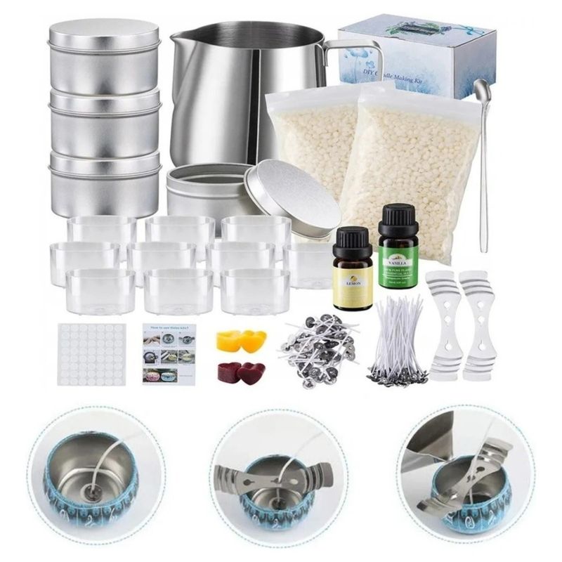 U BUY - Kit De Fabricación De Velas Para Principiantes, 153 Piezas