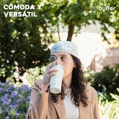 Imagen 2 del producto Termo Cafe Mug Buffer Vaso Termico 420ml Sellable - Crema