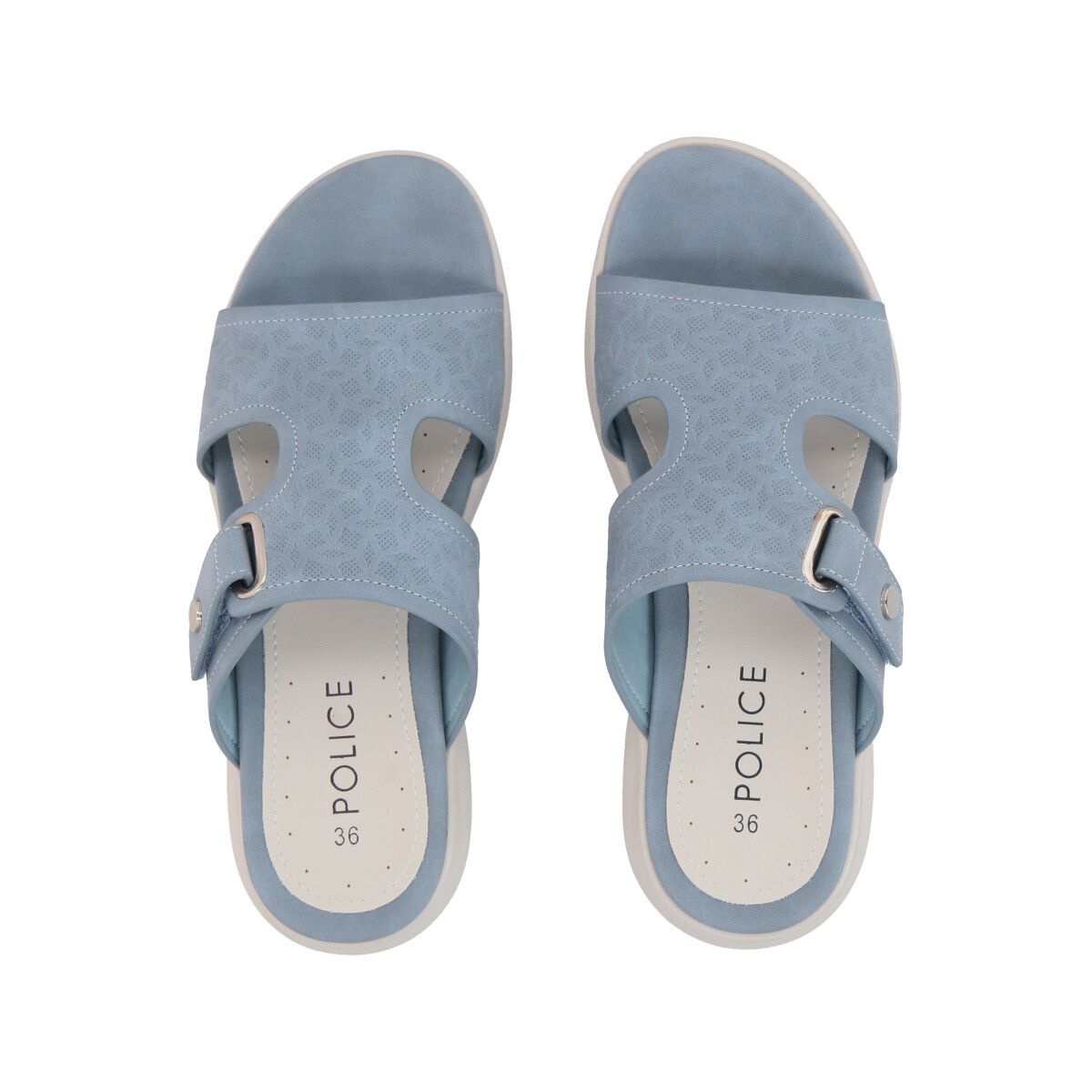 POLICE - Sandalia Mujer Azul Plataforma Alexa Police