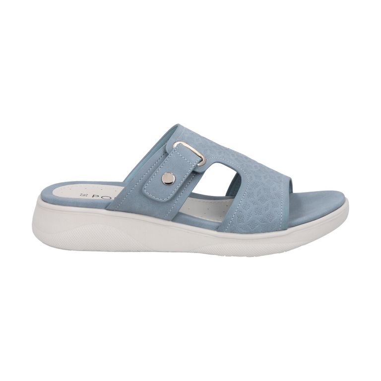 Sandalia Mujer Azul Plataforma Alexa