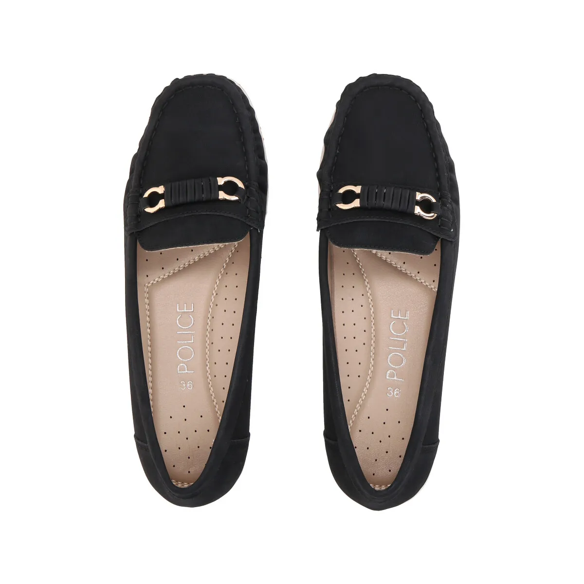 POLICE - Mocasín Mujer Negro Lali  Police