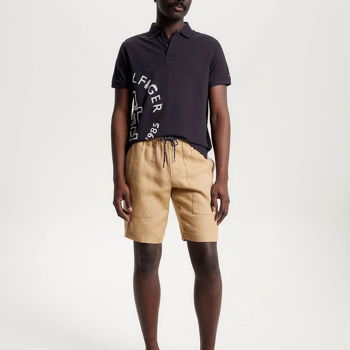 TOMMY HILFIGER - Polo Regular Fit Ink Con Logo  Azul Tommy Hilfiger