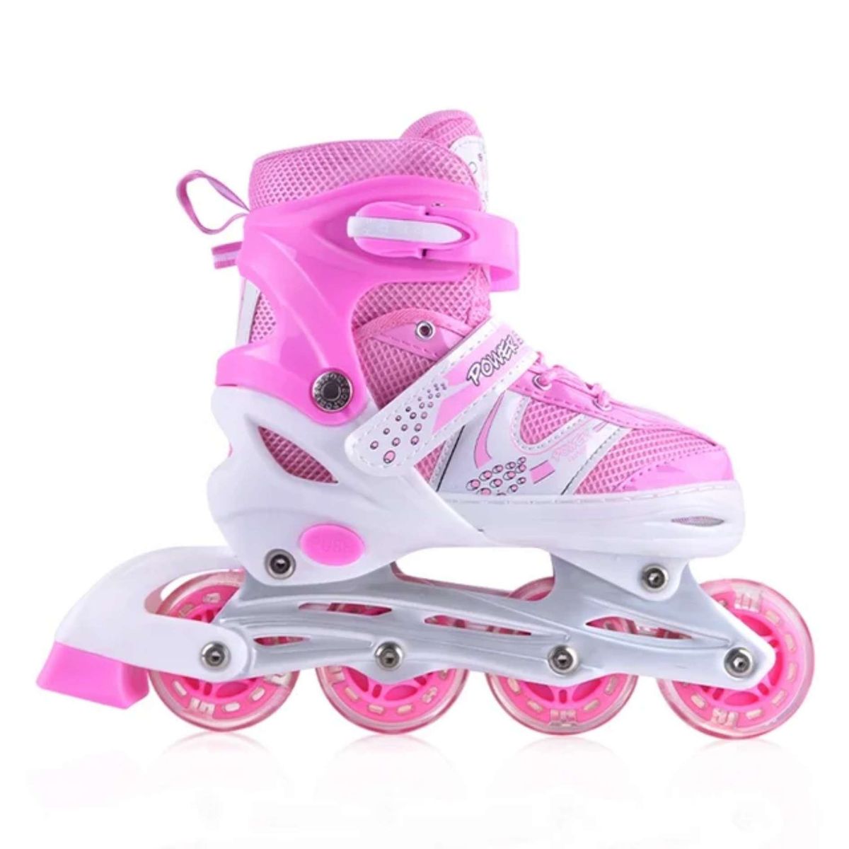 GENERICO - patines lineales ajustables con luz talla S de la 29 a la 33