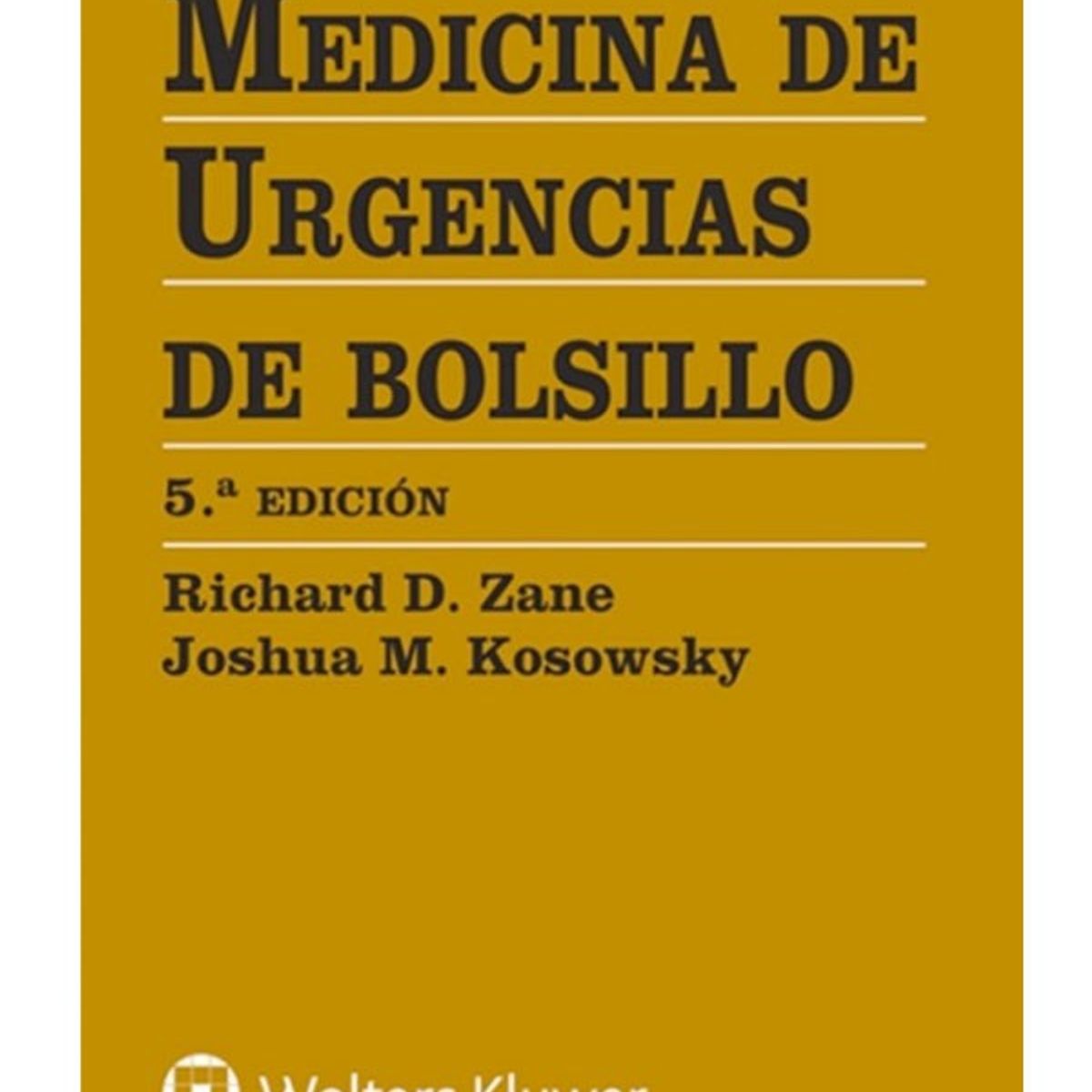EDITORIAL MEDITERRANEO - Libro Medicina De Urgencias De Bolsillo 5Ed