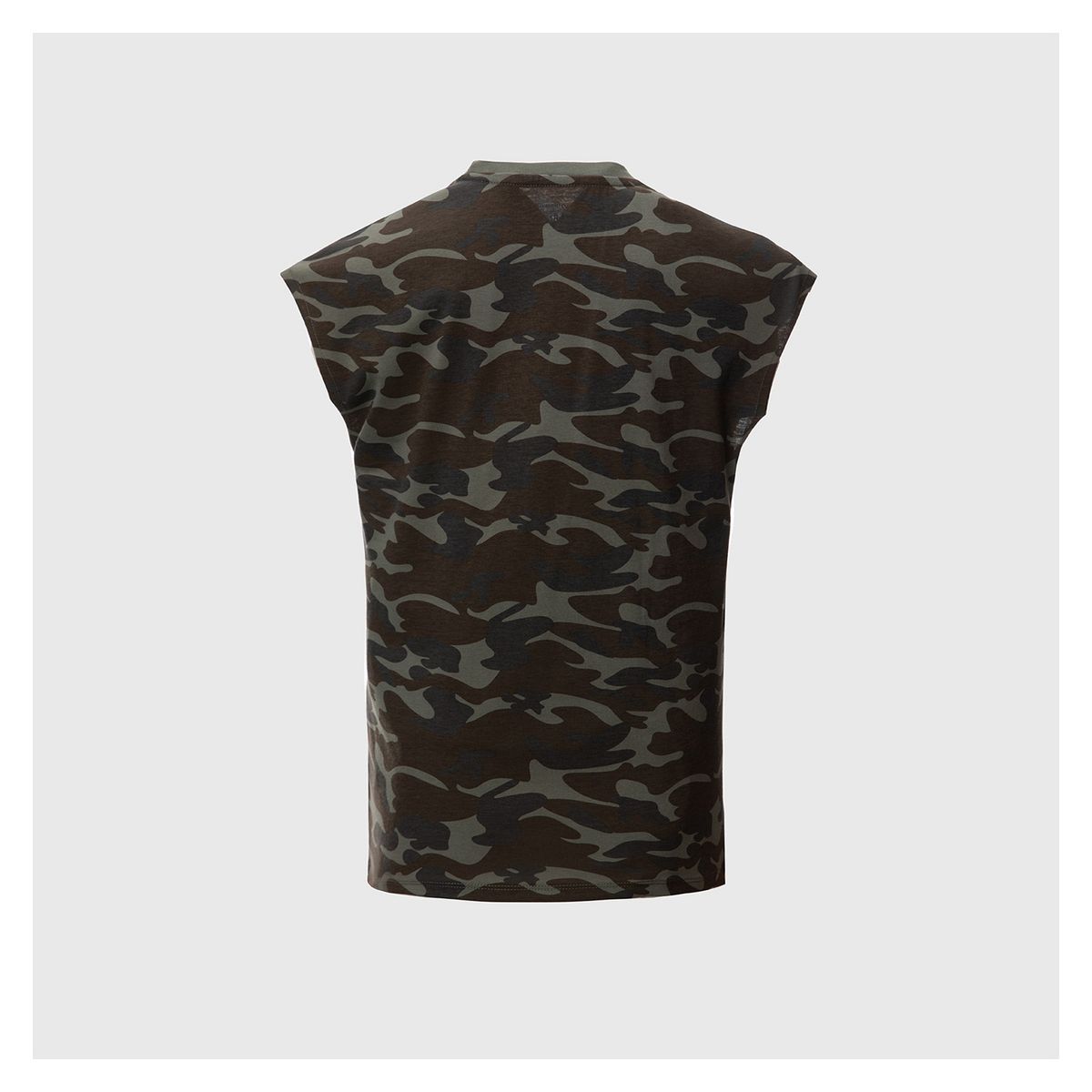 FASHION'S PARK - Polera Niño Militar Calce Ancho Verde Militar Fashion's Park
