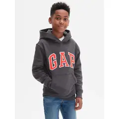 GAP - Polerón Gorro Logo Gris