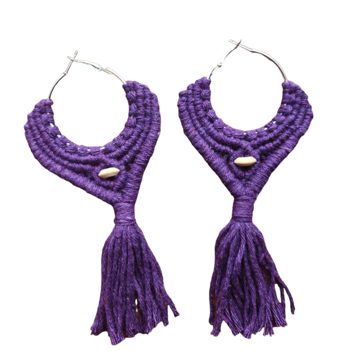 GENERICO - Aros de macramé flecos