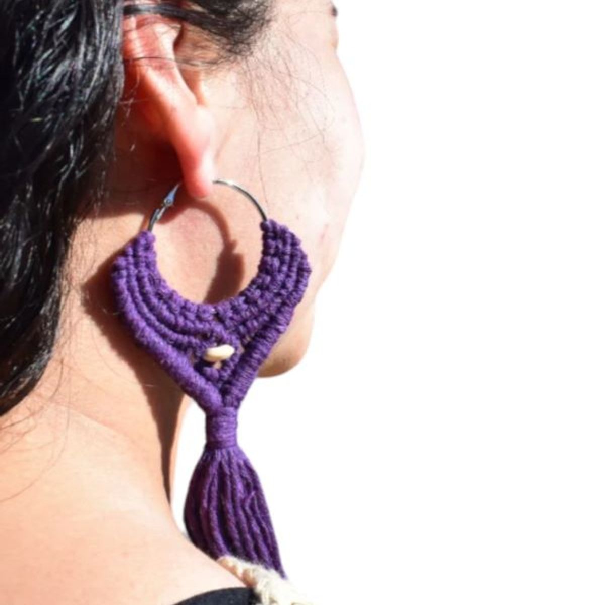 GENERICO - Aros de macramé flecos