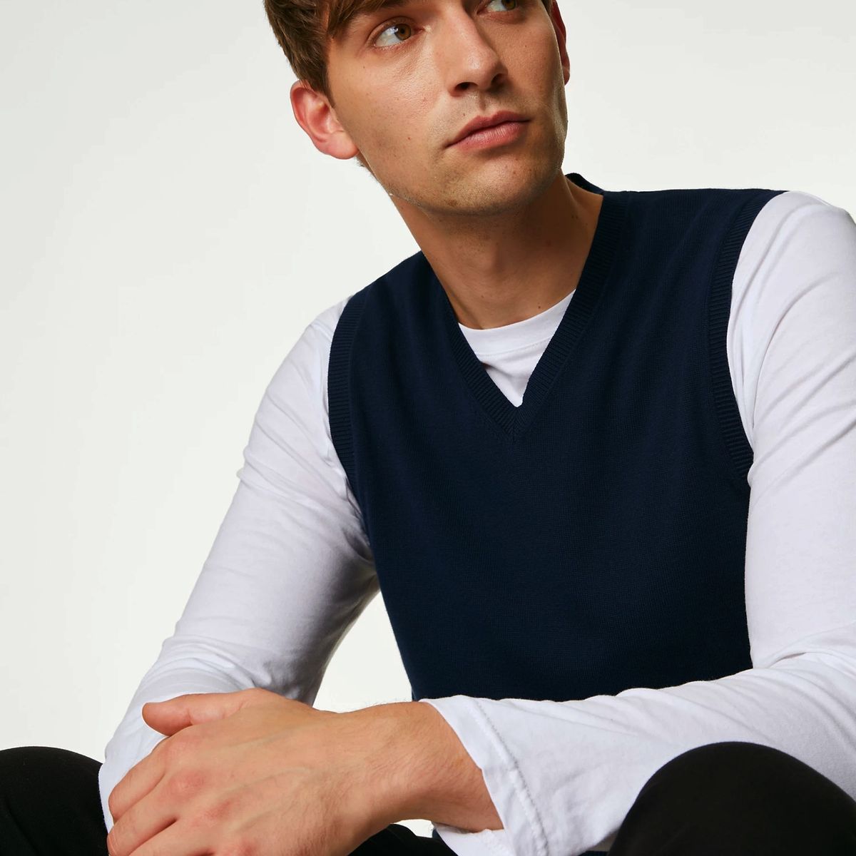 KINGS CROSS - Sweater sin mangas cuello en V