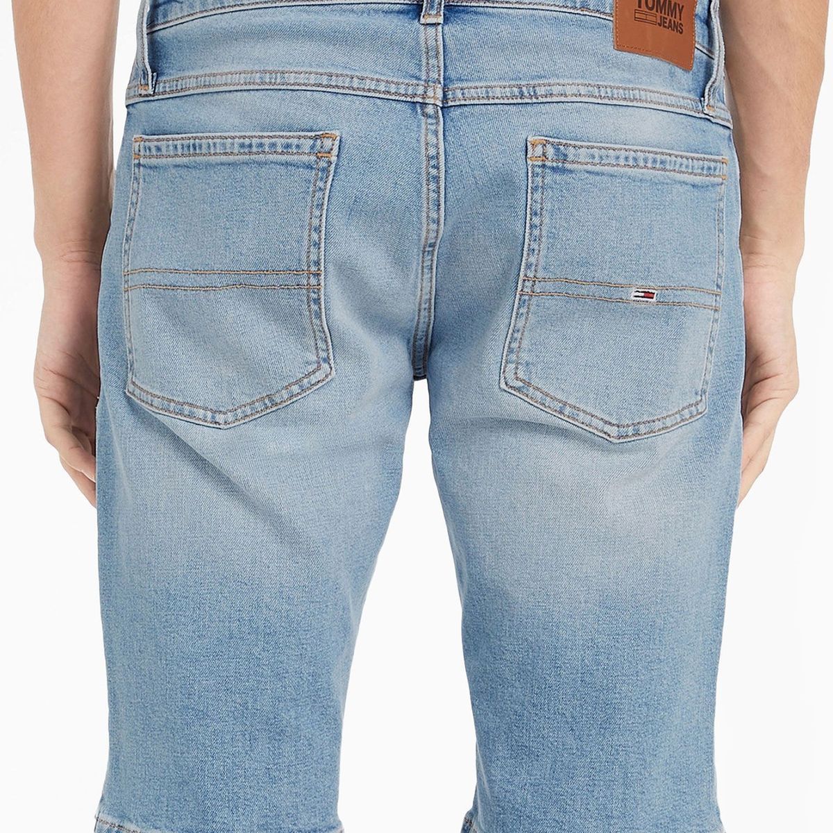 TOMMY HILFIGER - Shorts Denim Desgastados Azul Tommy Jeans