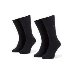 TOMMY HILFIGER - Pack De 2 Pares Calcetines Con Logo Negro