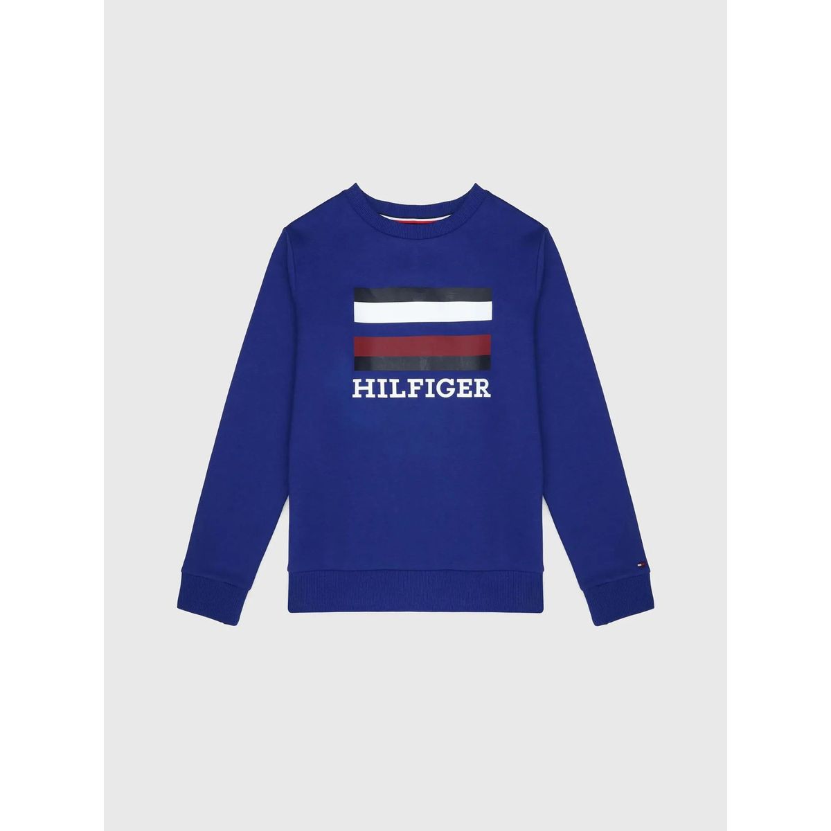 TOMMY HILFIGER - Polerón Stripe Box Logo Azul Tommy Hilfiger Niño