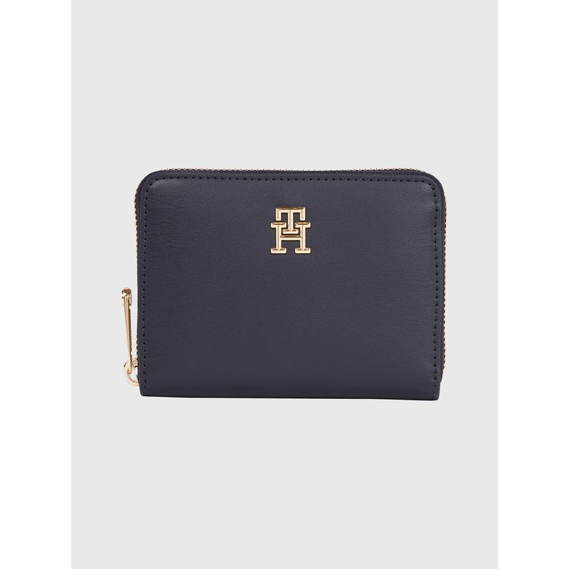 TOMMY HILFIGER - Billetera Iconic Con Cierre Azul Tommy Hilfiger