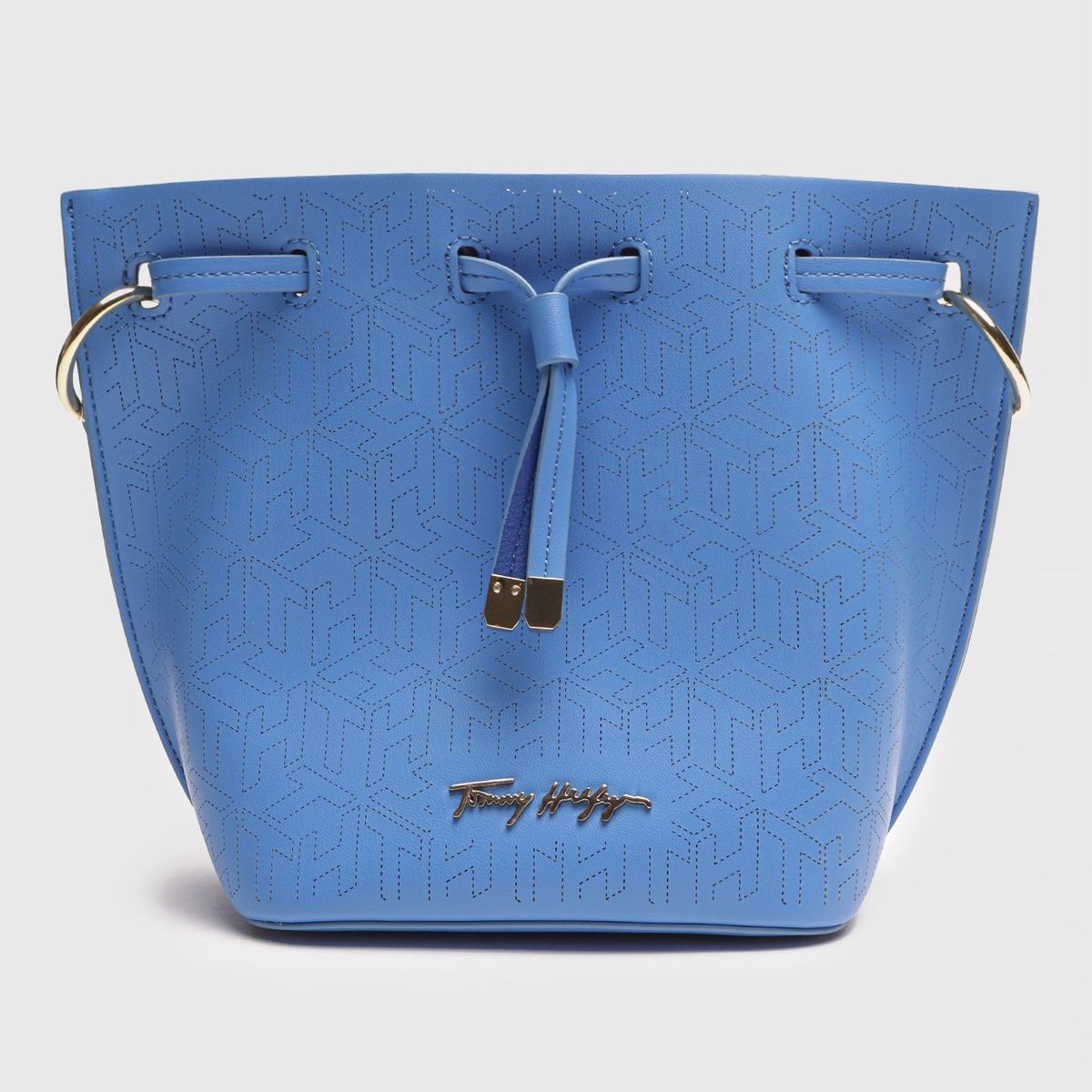TOMMY HILFIGER - Bolso Pequeño Con Cierre De Cordón Azul Mujer