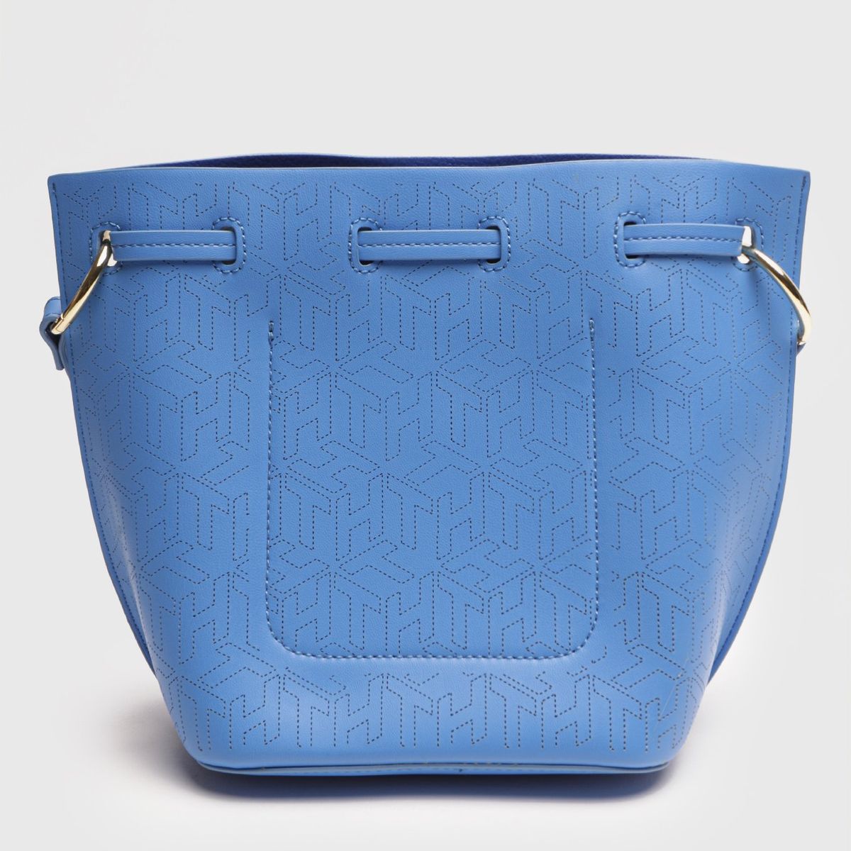 TOMMY HILFIGER - Bolso Pequeño Con Cierre De Cordón Azul Mujer