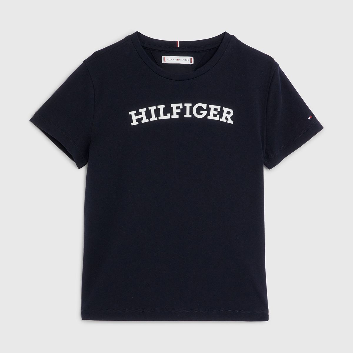 TOMMY HILFIGER - Polera Monotype Relaxed Azul Niña Tommy Hilfiger
