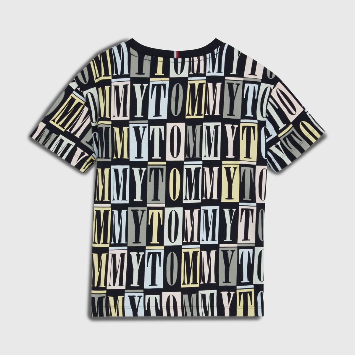 TOMMY HILFIGER - Polera Con Print De Letras Azul Tommy Hilfiger Niño