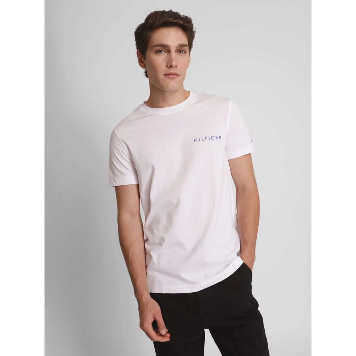 TOMMY HILFIGER - Polera Ink Back Logo Blanco Tommy Hilfiger