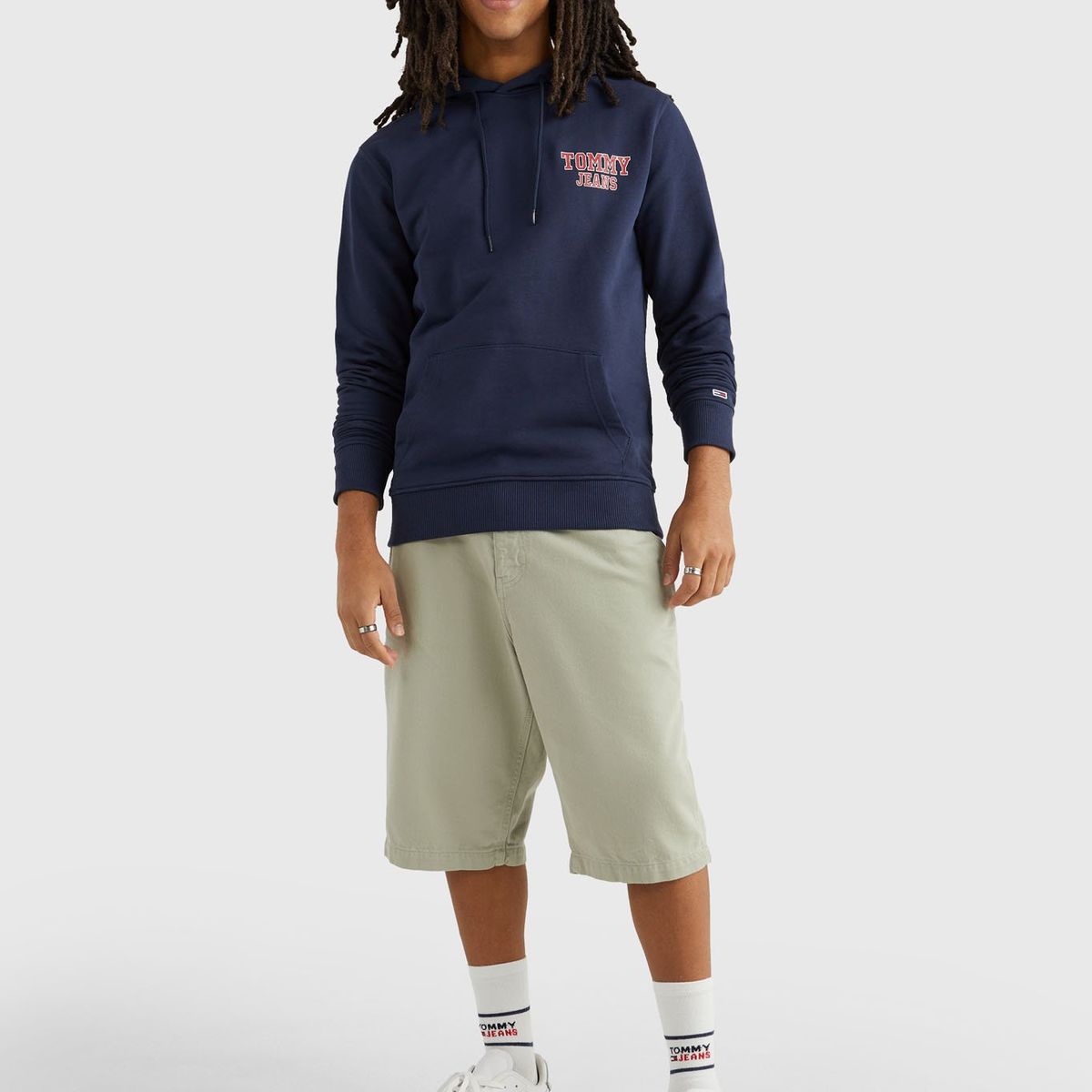 TOMMY HILFIGER - Polerón Hoodie Entry Graphic  Azul Tommy Jeans