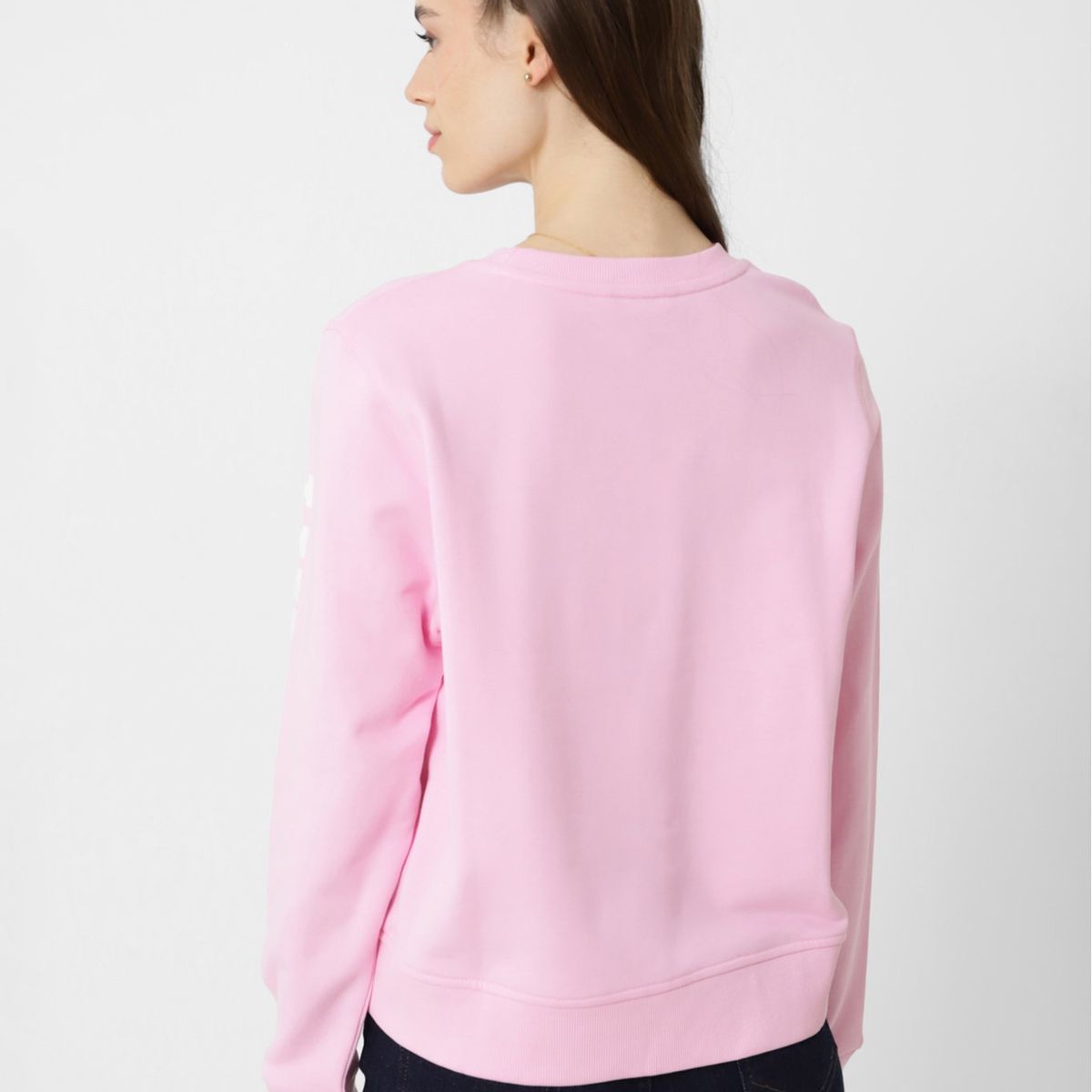 TOMMY HILFIGER - Polerón C-Neck Logo Impreso En La Manga Rosado Tommy Hilfiger